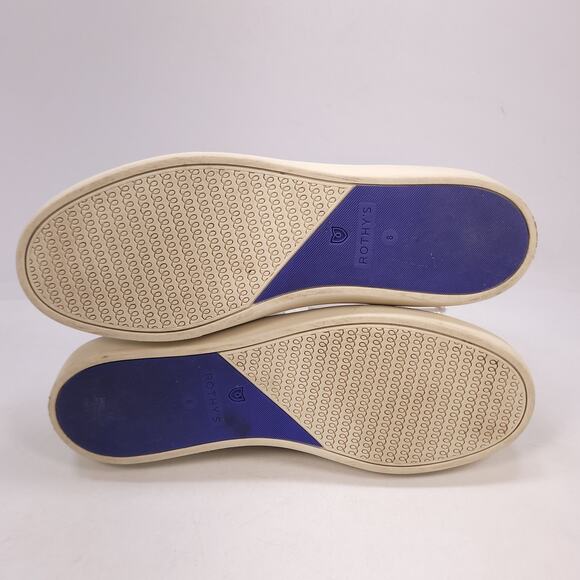 Rothys Casual Round Toe Slip On Sneaker Womens Size 8 Purple White - Picture 7 of 9